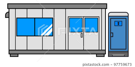 A hut used as a prefabricated site office 97759673