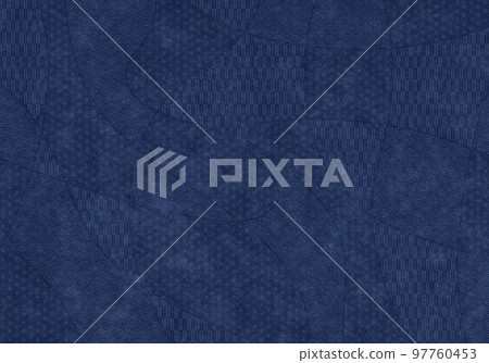 Background_Japanese pattern_Blue 97760453