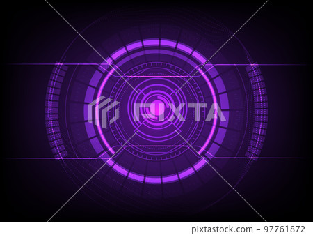 Abstract technology background with violet Hi-tech communication concept 97761872