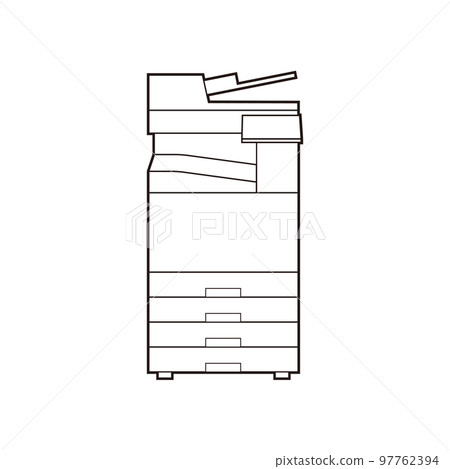 Illustration of a commercial printer 97762394