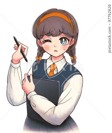 模擬插畫風格/無法掌握液晶數位板的學生 97762626