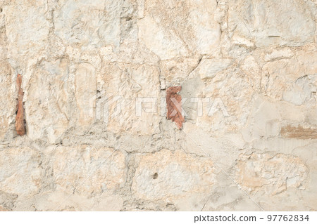 Light Old Brickwork Texture. Ancient Brick Wall. 97762834