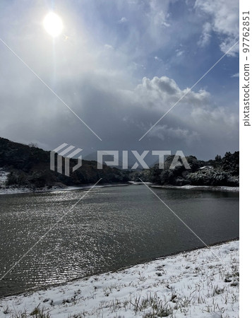 世界重要農業遺產小倉池雪景 97762851