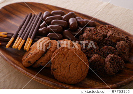Assorted chocolate sweets Assorted chocolate sweets 97763195