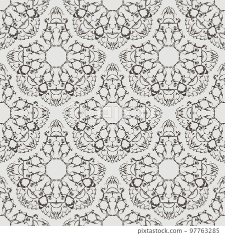 Seamless retro pattern background. Vector illustration 97763285