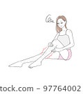 Female legs, shin hair, wasted hair, beauty, worries, skin troubles 97764002