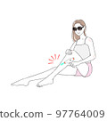 Female leg laser hair removal hair removal machine home use beautiful legs beauty smile skin trouble 97764009