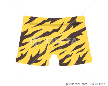 Illustration of demon pants with tiger pattern 97764454