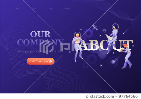 ABOUT Web Page Design Template 97764560