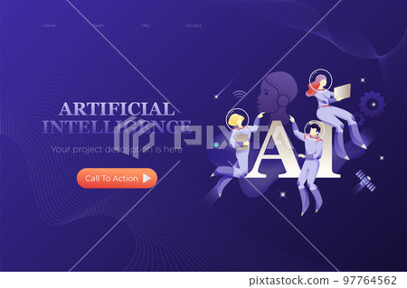 AI Web Page Design Template AI Web Page Design Template 97764562
