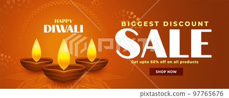 biggest sale and discount banner for diwali festival design 97765676