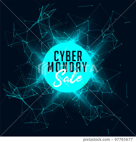 Cyber monday sale tech background for online shopping 97765677