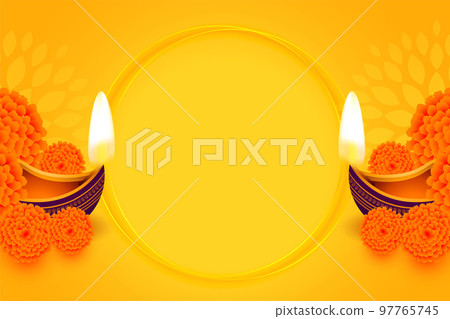 decorative diwali festival background with image or text space 97765745