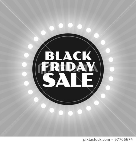 glowing black friday holiday sale template with light effect 97766674