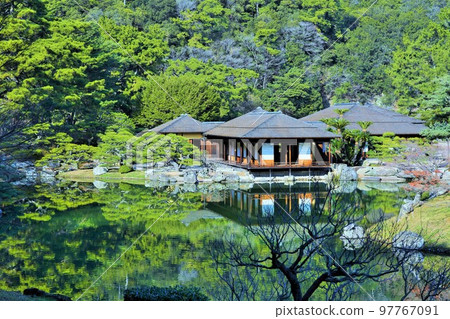 冬季也美麗的栗林庭園（香川縣高松市特別名勝）米其林★★★ 97767091