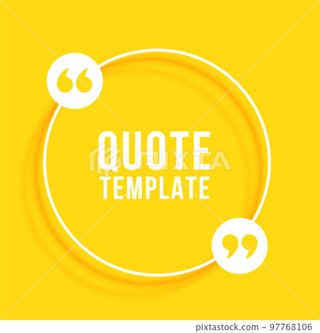 nice quote message yellow background with simple frame nice quote message yellow background with simple frame 97768106