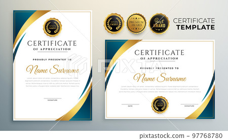 professional multipurepose certificate template set of two 97768780