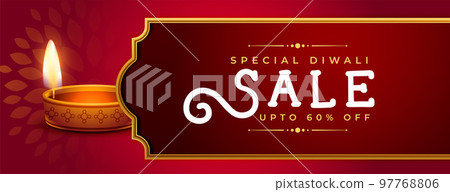 Hindu festival shubh diwali special sale banner with diya Hindu festival shubh diwali special sale banner with diya 97768806