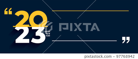happy new year 2023 holiday banner with text space 97768942