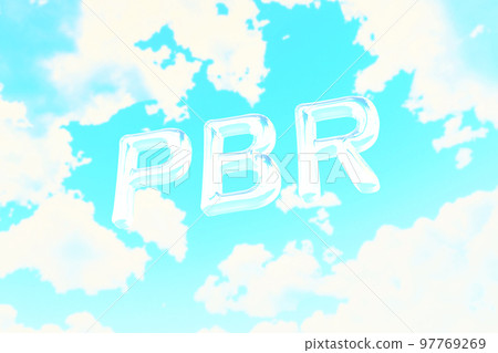 PBR(price book value ratio)浮於藍天的三維人物 PBR(price book value ratio)浮於藍天的三維人物 97769269