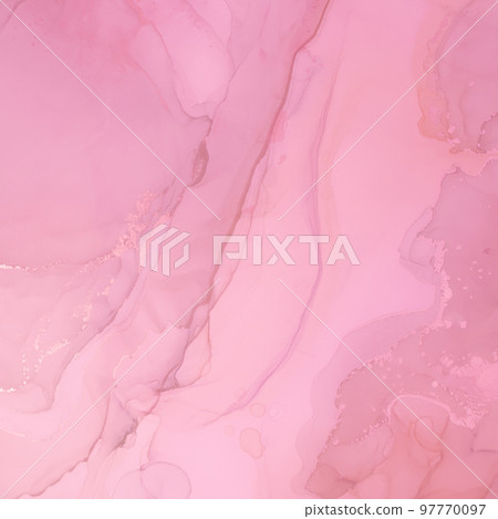 Feminine Ink Pastel. Liquid Illustration. Art 97770097