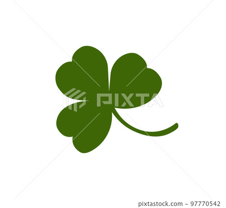 Green shamrock. Irish saint patrick symbol and good luck Green shamrock. Irish saint patrick symbol and good luck 97770542