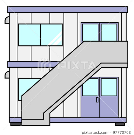 A hut used as a prefabricated site office 97770708