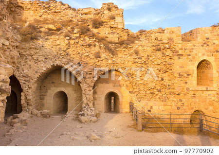 Medieval Crusaders Castle in Al Karak, Jordan Medieval Crusaders Castle in Al Karak, Jordan 97770902