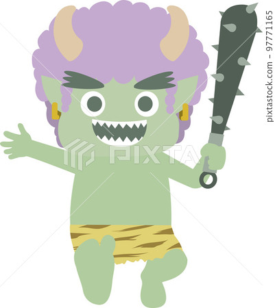 拿著金屬棒奔跑的綠色惡魔 拿著金屬棒奔跑的綠色惡魔 97771165