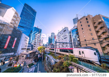 日本東京城市景觀 澀谷站景觀、澀谷爭奪廣場、櫻岡重建、非北橫丁 97772189