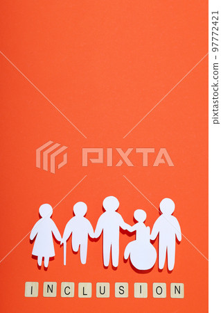 Concept of Diversity, Inclusion and Equality, space for text 97772421