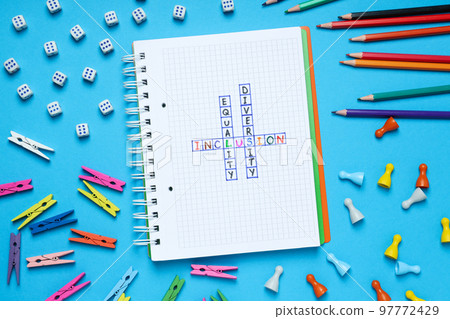 Concept of Diversity, Inclusion and Equality, conceptual photos 97772429