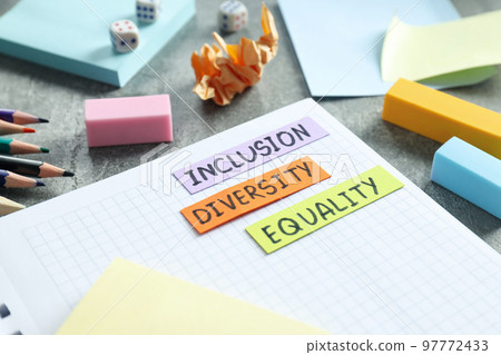 Concept of Diversity, Inclusion and Equality, conceptual photos 97772433