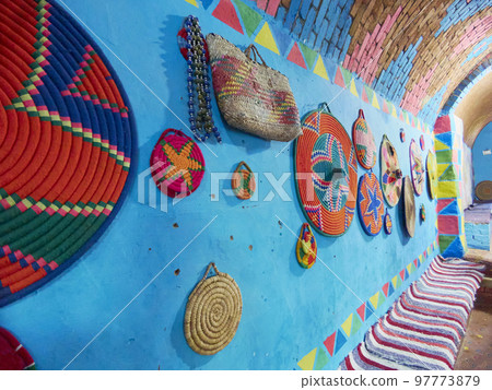traditional egyptian decoration of a house in the interior 97773879