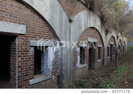 Underground Barracks at Chubu Battery Remains - Geiyo Fortress Kojima Battery Remains Underground Barracks at Chubu Battery Remains - Geiyo Fortress Kojima Battery Remains 97777178