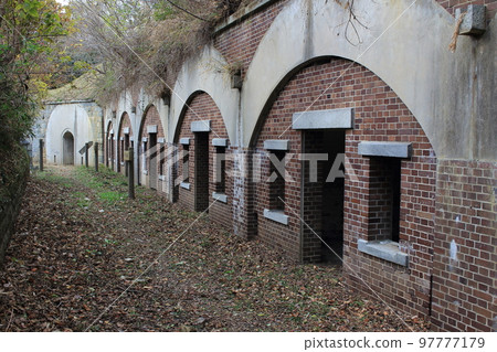 Underground Barracks at Chubu Battery Remains - Geiyo Fortress Kojima Battery Remains Underground Barracks at Chubu Battery Remains - Geiyo Fortress Kojima Battery Remains 97777179