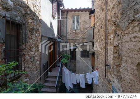 Castellina in Chianti, Siena, Tuscany, Italy: village view 97778274