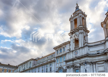 Sant'Agnese in Agone in Piazza Navona. Rome, Italy Sant'Agnese in Agone in Piazza Navona. Rome, Italy 97778546