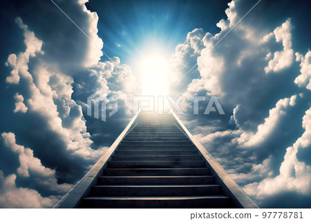 Long stairway to heaven leading to paradise Long stairway to heaven leading to paradise 97778781
