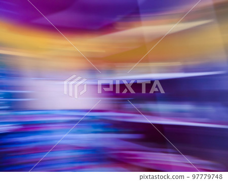 Blur unfocused warehouse background. Bokeh blurred store storage. Blur unfocused warehouse background. Bokeh blurred store storage. 97779748