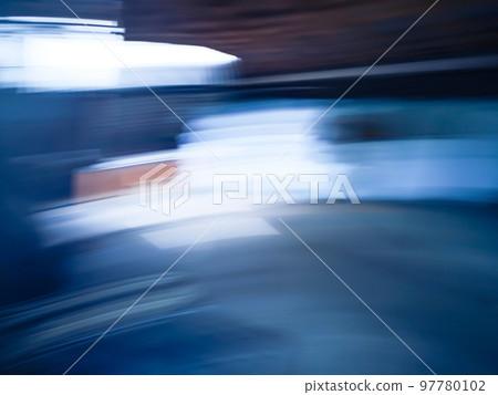 Motion blur passenger at the airport 97780102