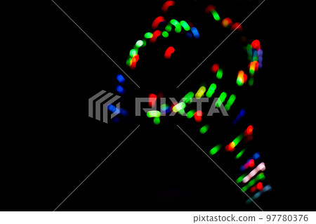 Modern neoned colors blurred motion out of focus charcoal dark texture Modern neoned colors blurred motion out of focus charcoal dark texture 97780376