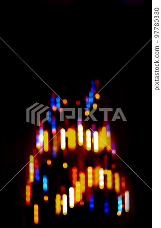 Fashionable style charcoal dark backdrop with soft white glowing in neon light 97780380