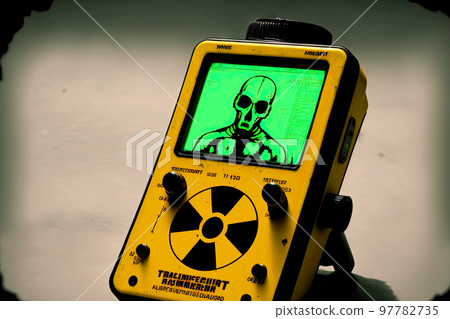 Special device for indicating radiation hazard level 97782735