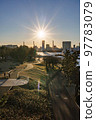 夕陽照耀的台場海濱公園 97783079