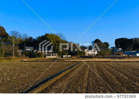 Scenery of Moriya City, Ibaraki Prefecture, December 2022 97783369