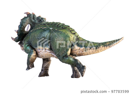 dinosaur , Sinoceratops isolated background clipping path dinosaur , Sinoceratops isolated background clipping path 97783599
