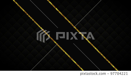 Black and gold luxury shape background. Vector illustration Black and gold luxury shape background. Vector illustration 97784221