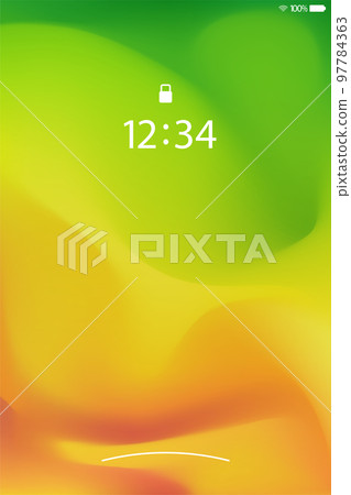 an abstract flow wallpaper with ui elements 97784363