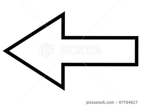 簡單的箭頭圖標白色 A 97784627